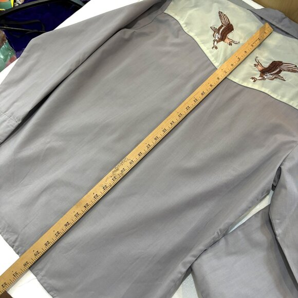 Bravo Rodeo Cowboy Shirt Western Pearl Snaps Embroidered Eagles Vintage NWT - Picture 11 of 11